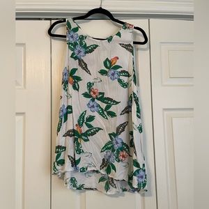 Womens Old Navy printed blouse tropical